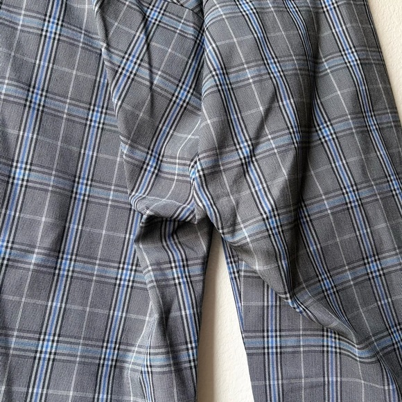 Rag & Bone Simone Slim Ankle Pant in Grey & Blue Plaid Check Sz 4 - Picture 12 of 16